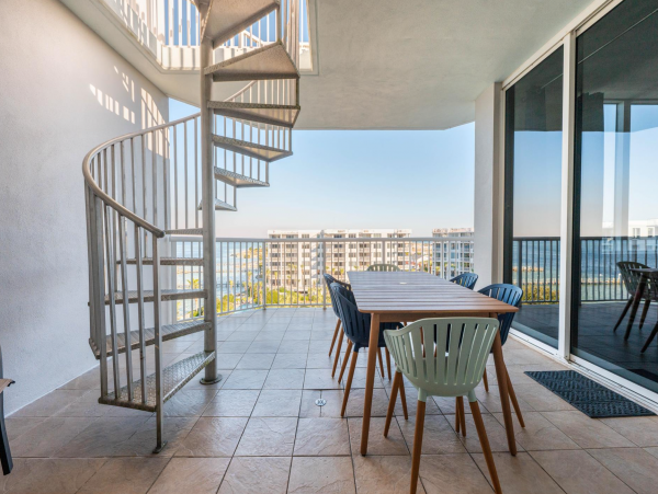 Sweeping views of Bay and Gulf from Private rooftop patio
